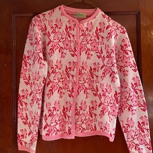 Vintage Garland jacquard knit cardigan